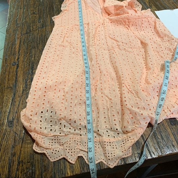 Eyelet summer dress Ruffles boho California with built in shorts READ - Picture 7 of 10
